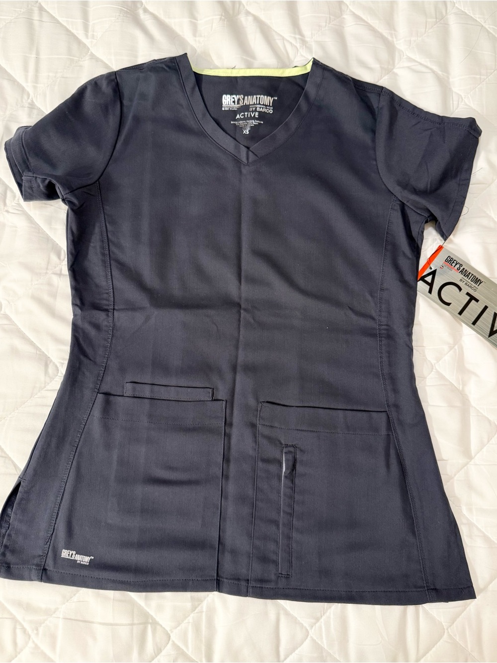 Grey's Anatomy Women's gray V-Neck Scrub Top
